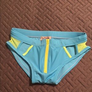 UHX Blue and Yellow men’s swim brief